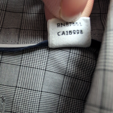 Chemise Lacoste 41 L Slim Fit Gris Carreaux Logo Brodé manches longues