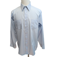 Chemise Vintage Executive Service XL Bleu Clair Permanent Press USA Col pointes