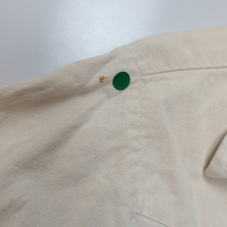 Chemise Levi's Western S Made in Canada Blanc Cassé 100% Coton RARE