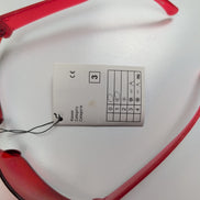 Lunettes de soleil teintées rouge style Y2K rectangle enveloppantes 🚩