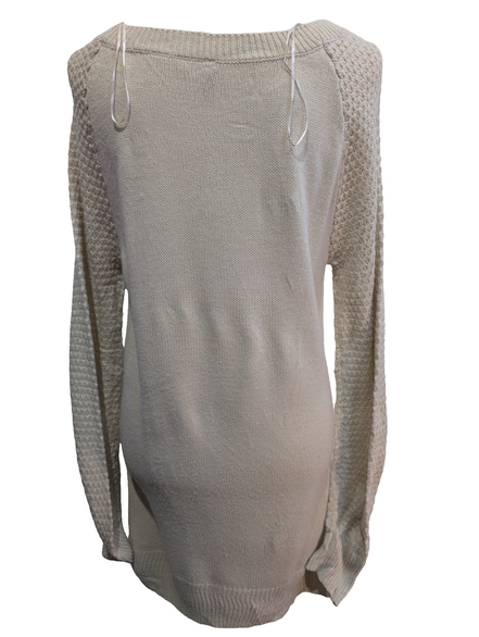 Pull DISNEY x H&M Mickey Mouse Brodé Crème Vintage Femme Manches Longues T. L