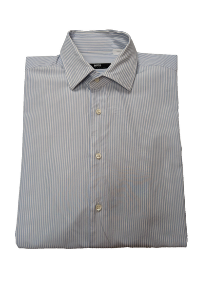 Chemise Hugo Boss bleu à rayures taille M/L #266m