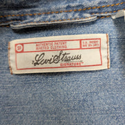 Chemise LEVI'S Jean Denim Bleu Clair Manches Longues Boutons Métal - Taille L