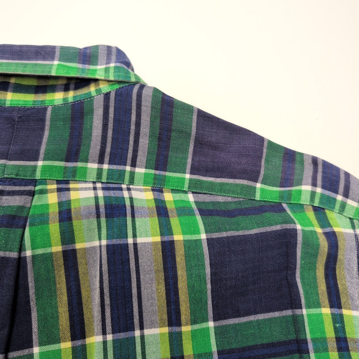 Chemise Shirt Ralph Lauren Blaire S Carreaux Vert Bleu Jaune Button Down