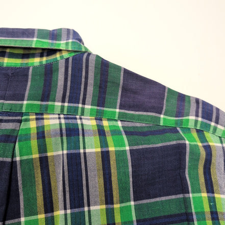 Chemise Shirt Ralph Lauren Blaire S Carreaux Vert Bleu Jaune Button Down