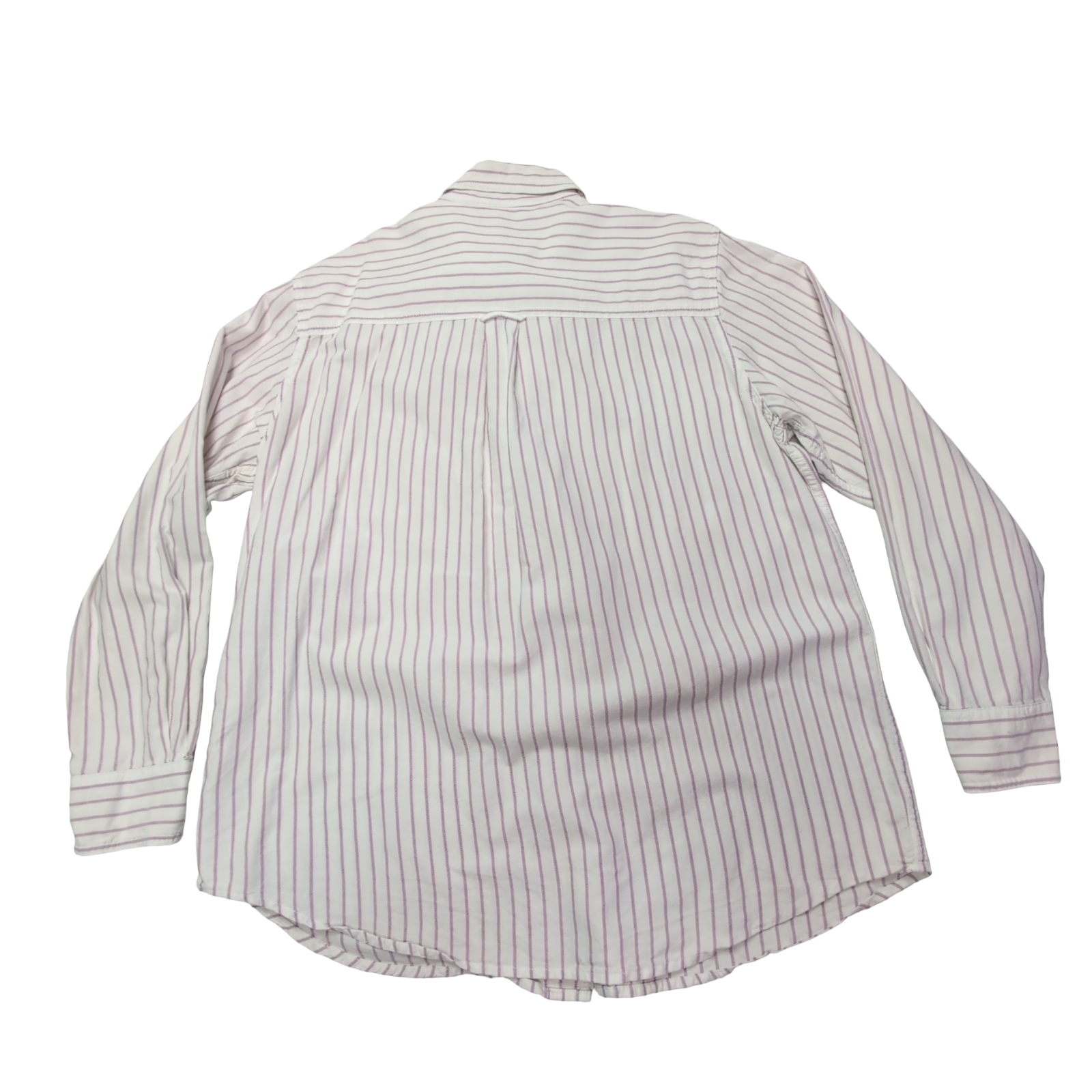 Chemise Chaps blanche à rayures lila taille L #53e