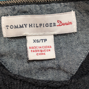 Pull Femme Tommy Hilfiger Noir Angora - Écharpe Intégrée - Taille XS