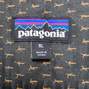Chemise Patagonia XL Marron Micro Motif Coton Vintage Manches Courtes