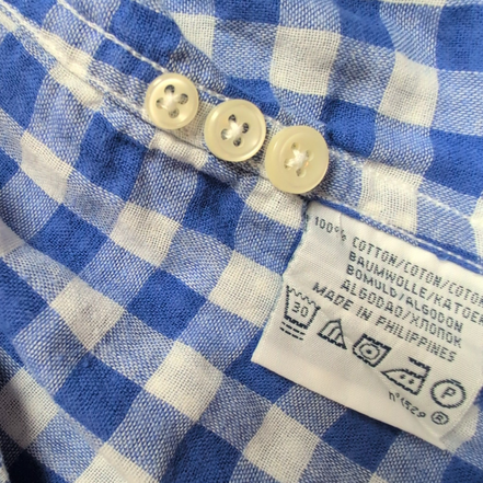 Chemise Polo Ralph Lauren M Flanelle Bleue Custom Fit Shirt Button Down Chaude