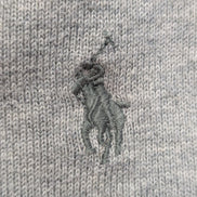 Pull Polo Ralph Lauren Polo col V gris logo gris Pima Cotton taille S