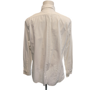 Chemise Ralph Lauren L Blanche Grand Logo Marron Manches Longues
