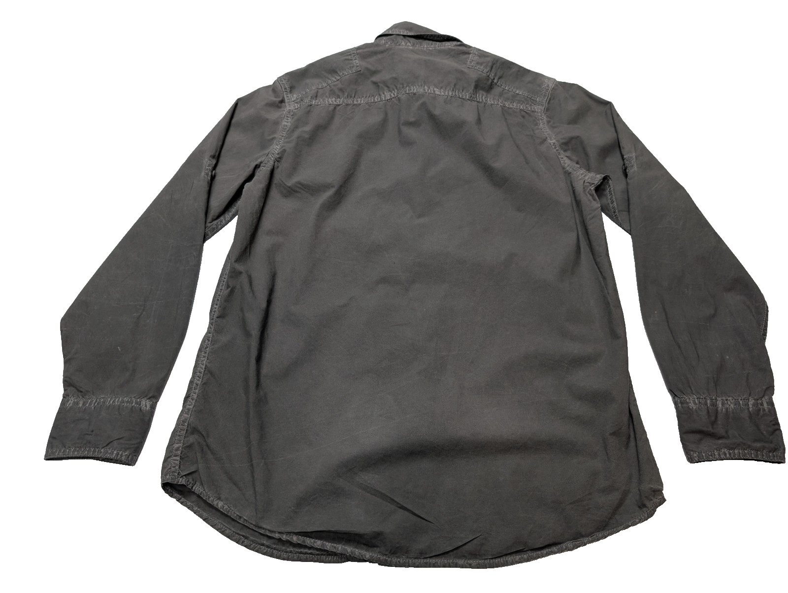 Chemise Calvin Klein gris foncé effet patiné taille S manches longues homme