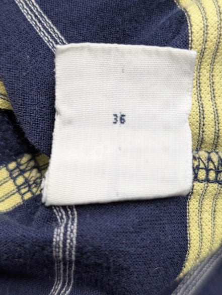 Polo manches courtes Polo Ralph Lauren Golf XL marine rayures jaunes coton Pima