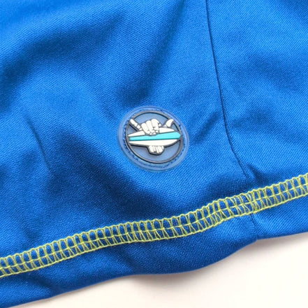 Tee-shirt anti-UV Beach Bros L Bleu UPF 50+ Surf Bain Neuf Étiquette