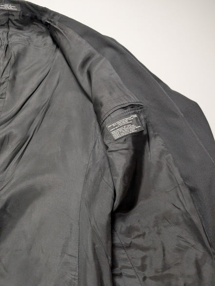 Veste Blazer homme noir mélange laine taille L épaulettes