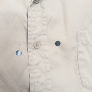Chemise Creighton Made in USA S 14½ Marron Clair Poplin Coton Homme