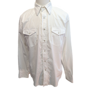 Chemise Wrangler Western Blanche Boutons Pression - Taille M
