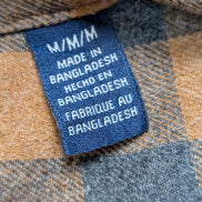 CHEMISE FLANELLE WRANGLER M MARRON NOIR Carreaux Workwear Poche Stylo