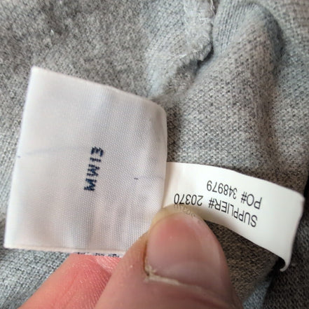 Polo Ralph Lauren Homme XL Gris Logo Bleu Marine Polo Manches Courtes