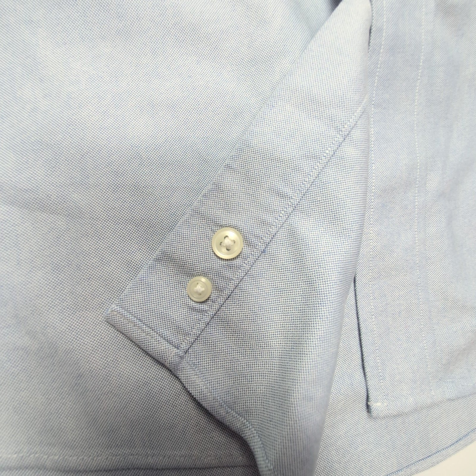 Chemise L.L. Bean bleu uni taille L/XL #162e