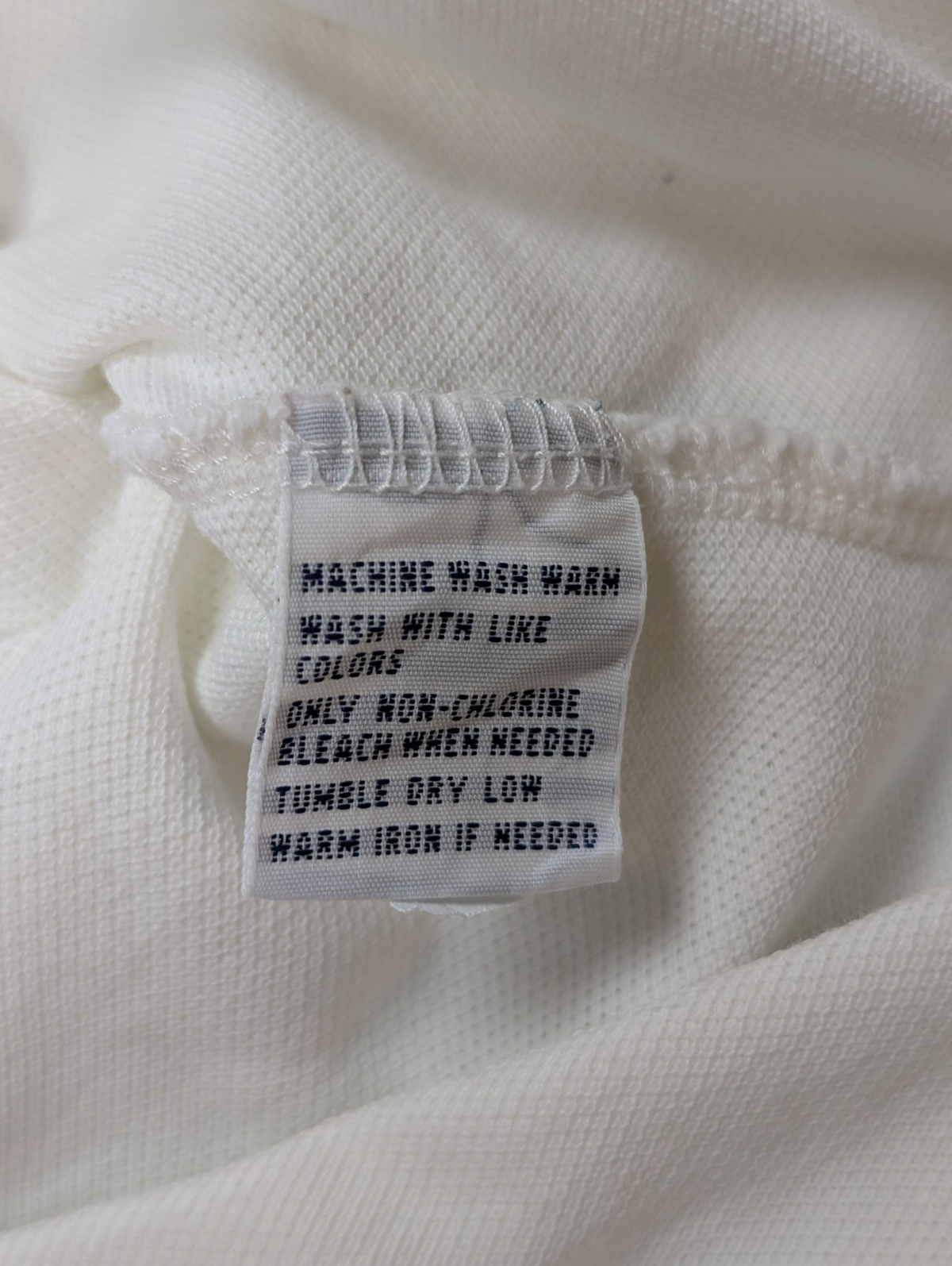 Polo manches courtes Polo Ralph Lauren blanc XL coton piqué logo bleu marine