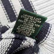 Pull LAUREN Ralph Lauren femme XL coton bleu marine rayures écusson brodé