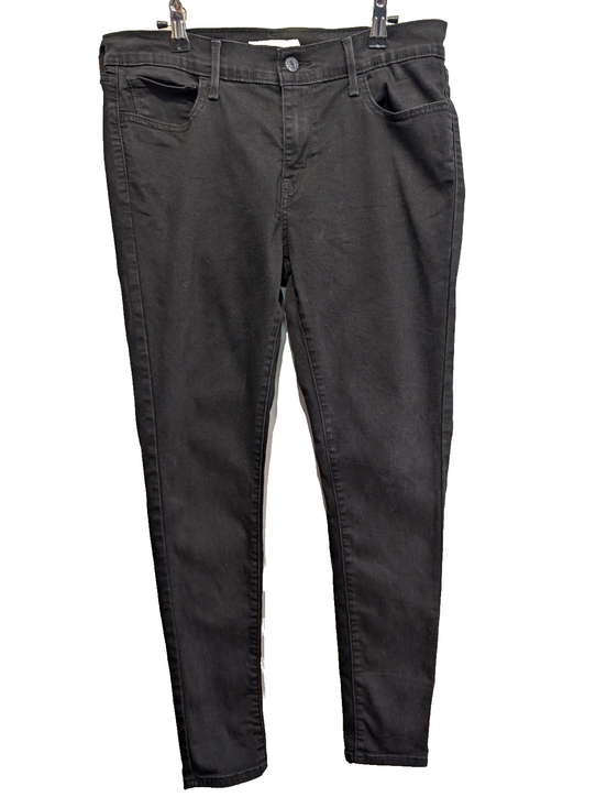 Jean Levi's 710 Femme Noir Super Skinny Ultra Stretch W32 L30 Intense