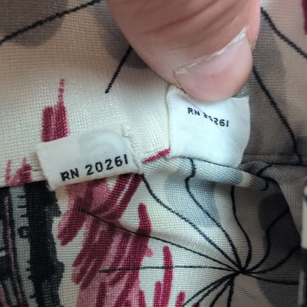 Chemise Hawaïenne Vintage Seiken's Men’s Shop Col pointes Bateaux Lanternes L