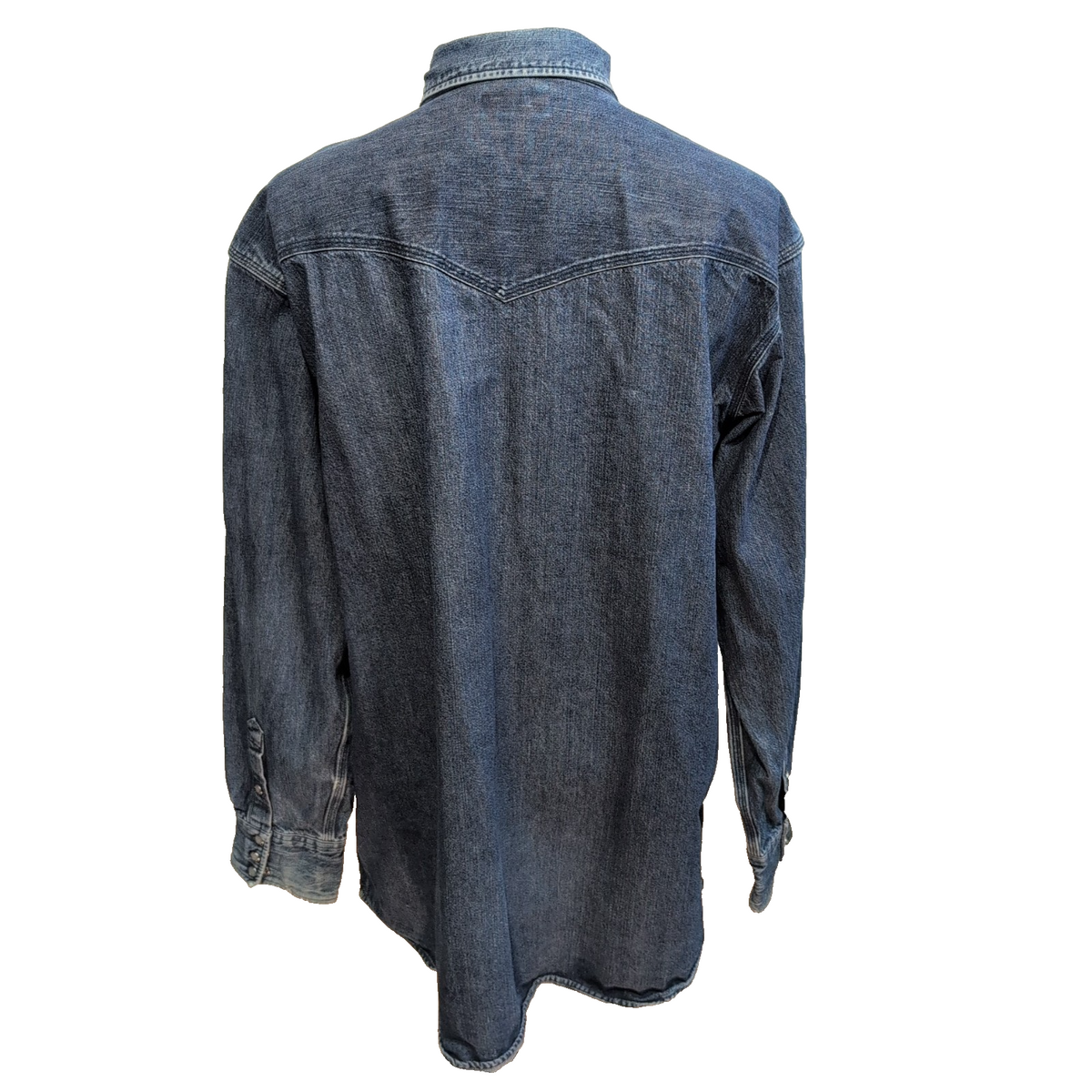 Chemise Carhartt 2XL Western Denim Épais Bleu Pression Vintage
