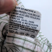 Chemise Nautica verte à carreaux avec poche manches courtes 100% coton taille XL