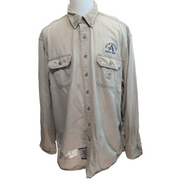 Chemise Carhartt FR 2XL Ignifugée Beige Broderie Entreprise Workwear