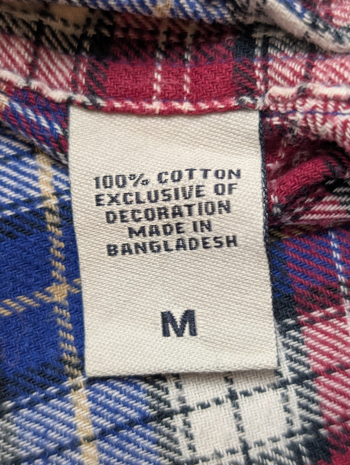 🐻 CHEMISE FLANELLE CHAPS M (M) CARREAUX FUCHSIA BLEU MARINE LOGO BRODÉ