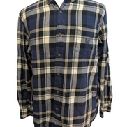 Chemise CHAPS Flanelle Coton T.M - Carreaux Bleu Marine Performance