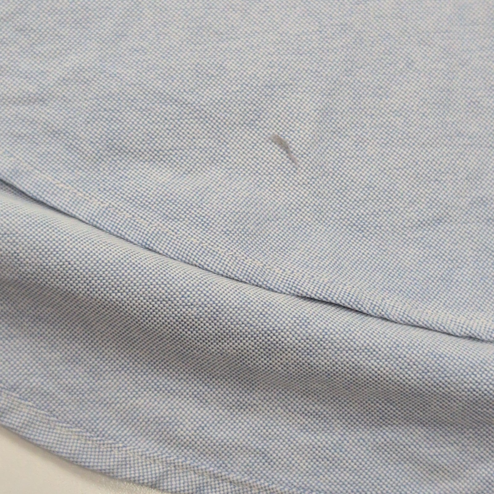 Chemise Ralph Lauren Blake M Bleu Clair Logo Marron Coton manches longues