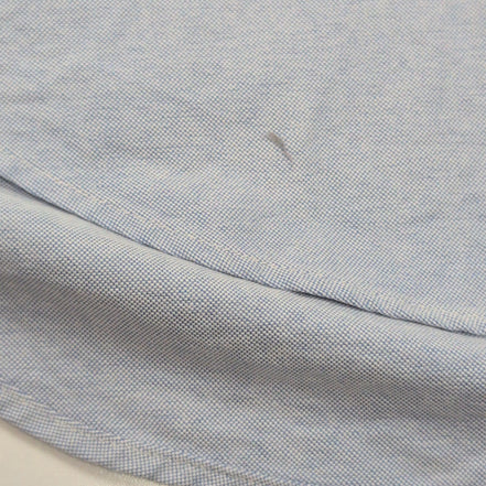 Chemise Ralph Lauren Blake M Bleu Clair Logo Marron Coton manches longues