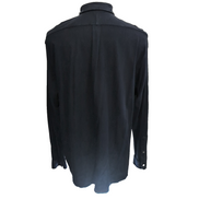 Chemise Ralph Lauren XXL Featherweight Mesh Coton Piqué Bleu Marine Logo Blanc