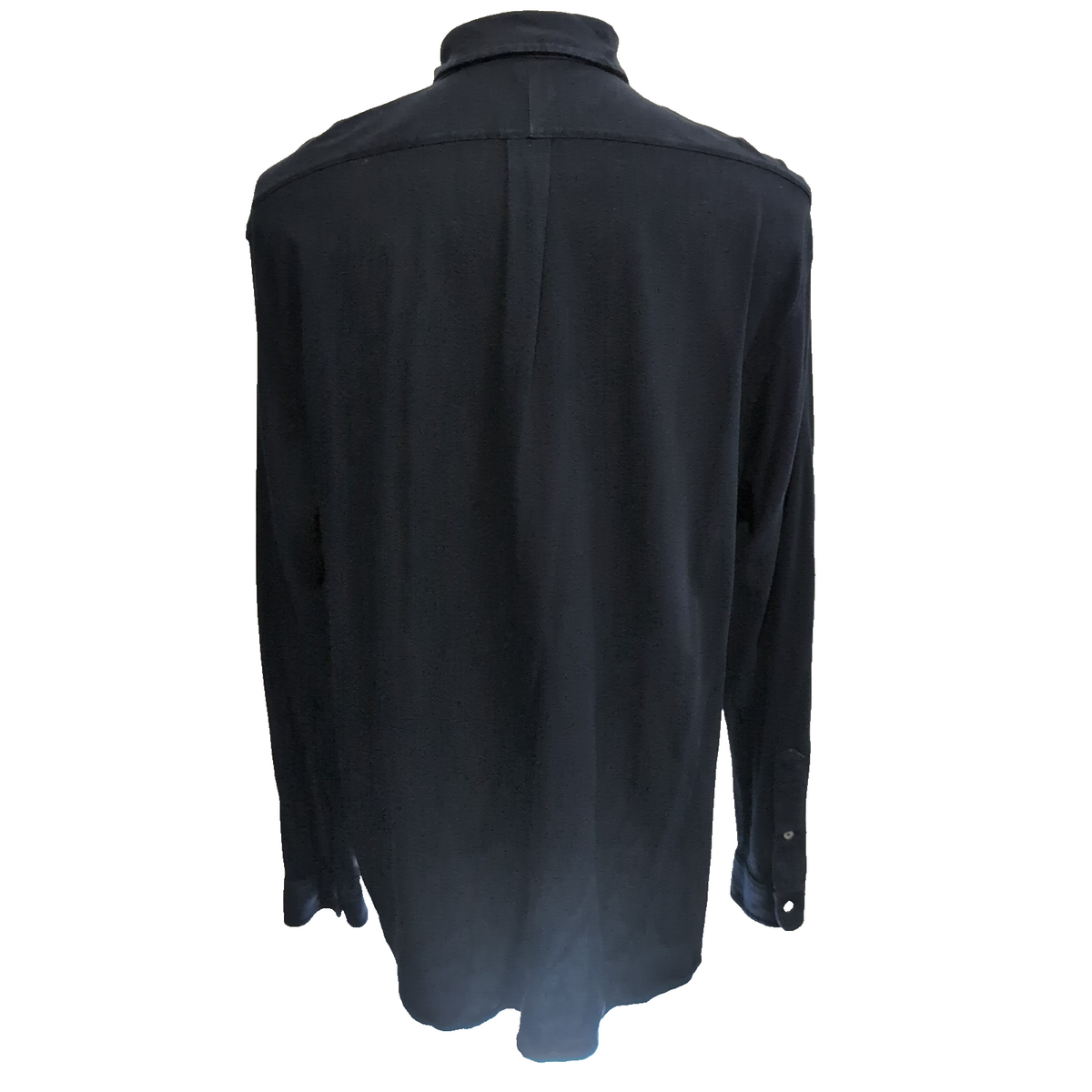 Chemise Ralph Lauren XXL Featherweight Mesh Coton Piqué Bleu Marine Logo Blanc