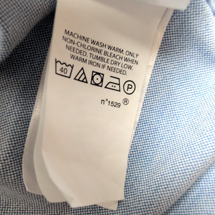 Chemise Polo Ralph Lauren L Bleue Unie Logo Marron Manches Courtes QR Code