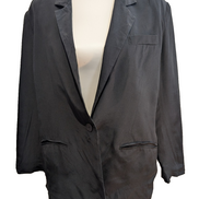 Veste Blazer Savannah Femme Noir Fin et Léger Taille L