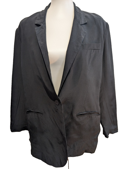 Veste Blazer Savannah Femme Noir Fin et Léger Taille L