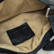 Sac Coach bandoulière en toile jacquard Signature noire