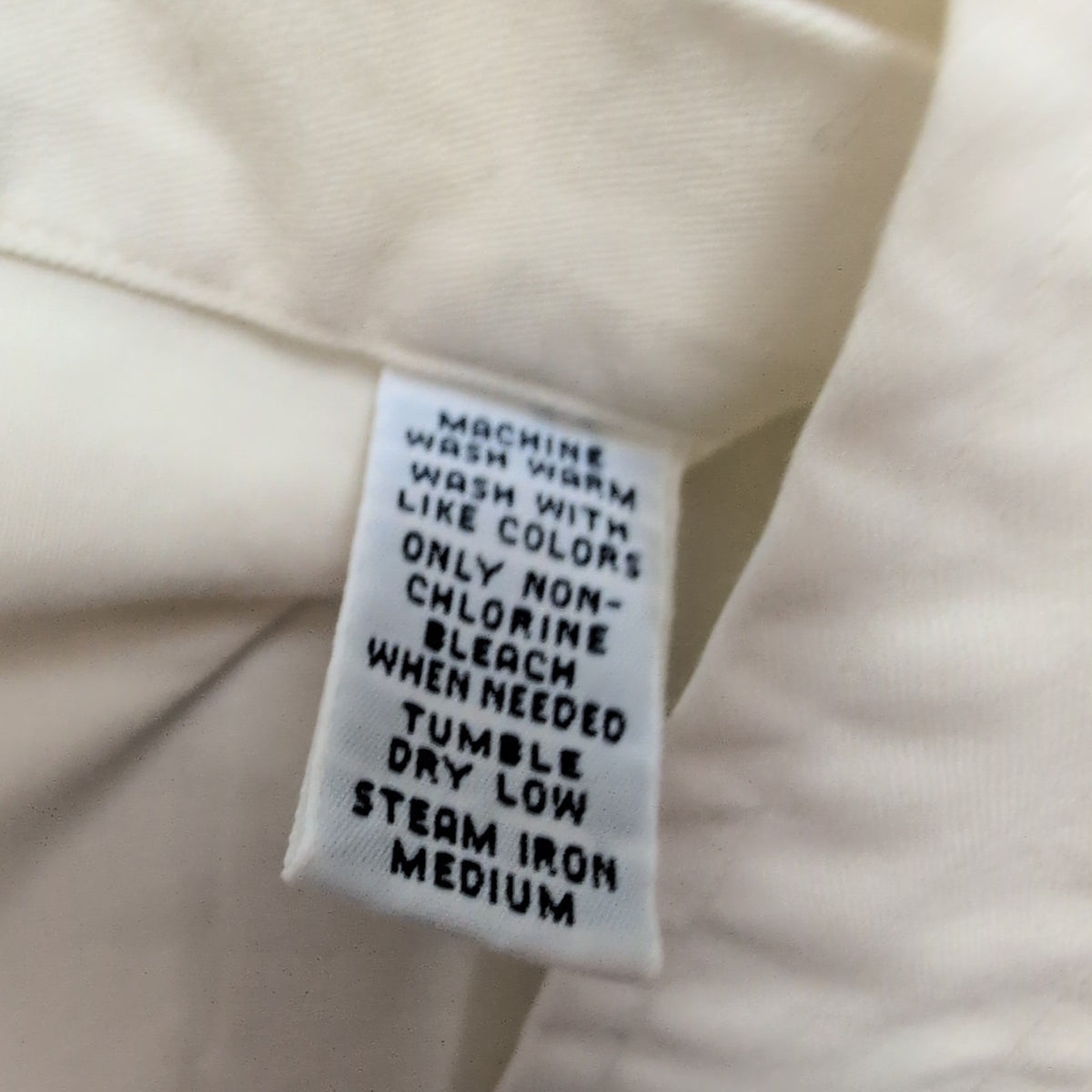Chemise Ralph Lauren XL Blanc Cassé Classic Fit Logo Brodé Manches Longues