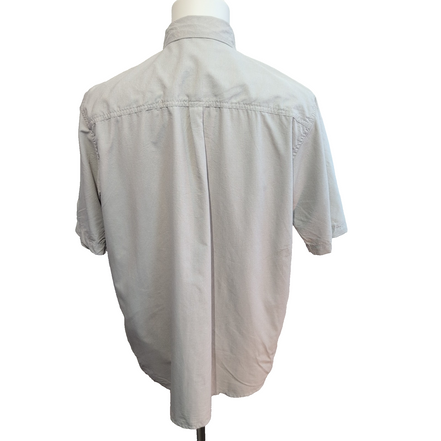 Chemise Wrangler Manche Courte Crème Nylon Taille L Deux Poches