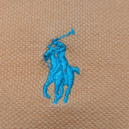 Polo manches courtes Polo Ralph Lauren XL orange pêche logo bleu coton