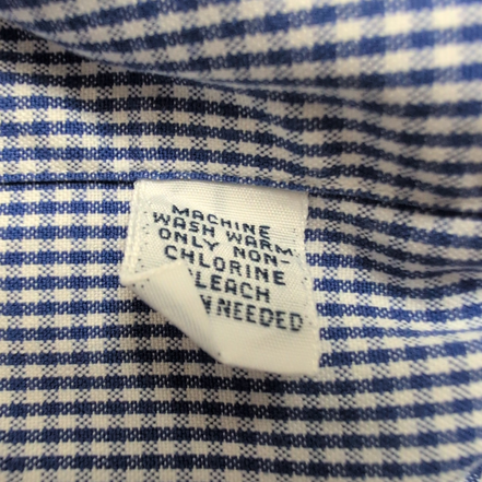 Chemise Polo Ralph Lauren Andrew XL/XXL Bleu Carreaux Pinpoint Oxford