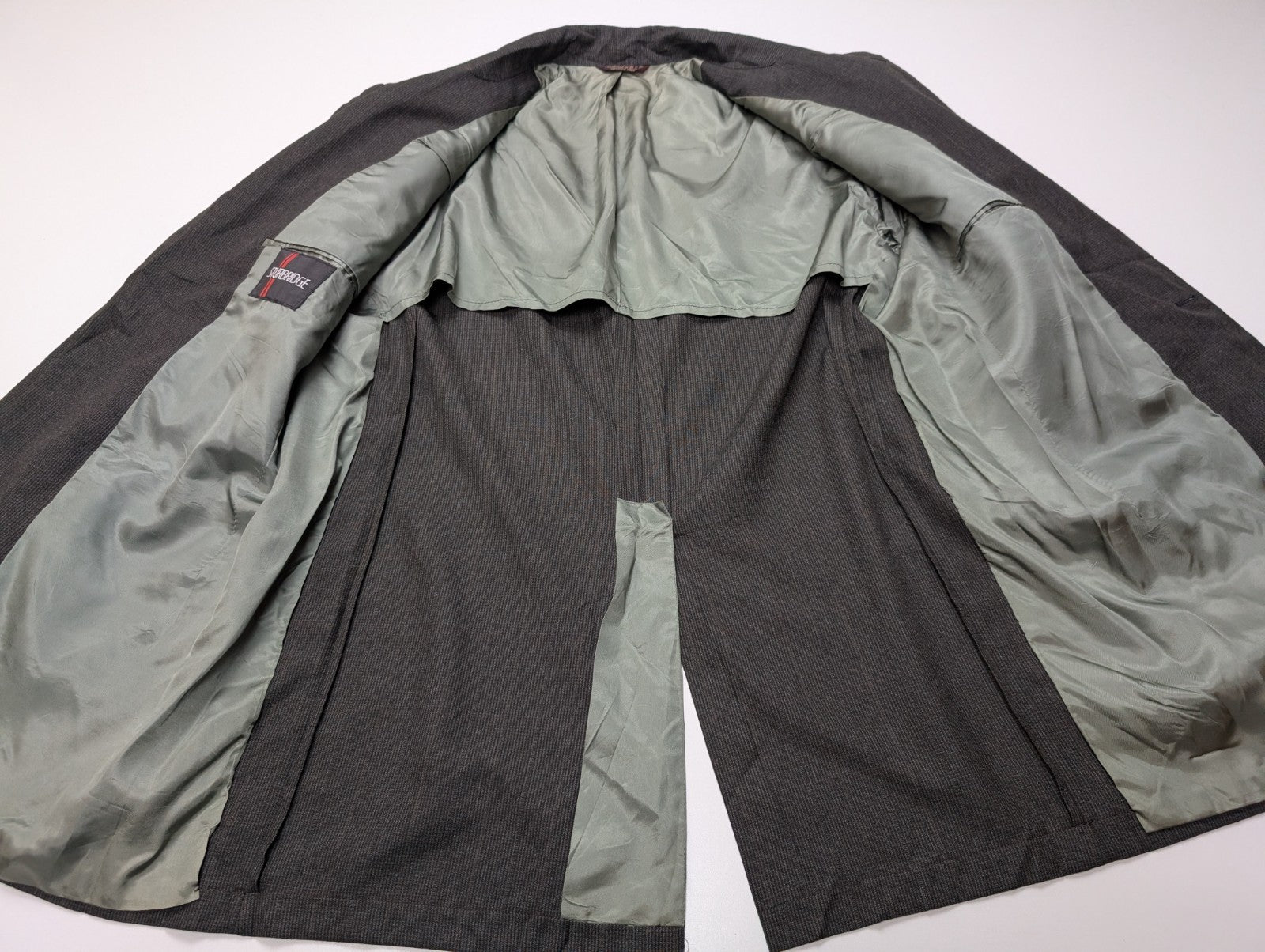 Veste Blazer homme Sturbridge marron micro-carreaux taille XL