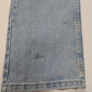 Jean Wrangler Relaxed Fit Bleu Clair W34 L32 Toile Épaisse Vintage Homme
