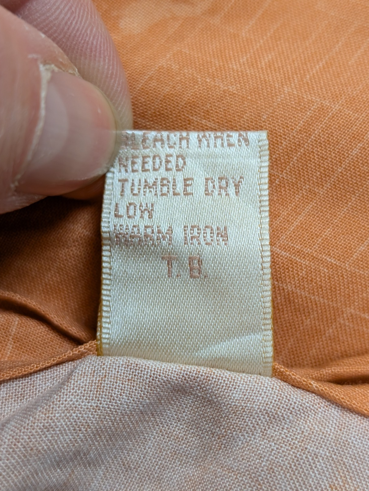 Chemise Hawaïenne Campia Rayon Orange Pâle Motifs Palmiers - Taille M