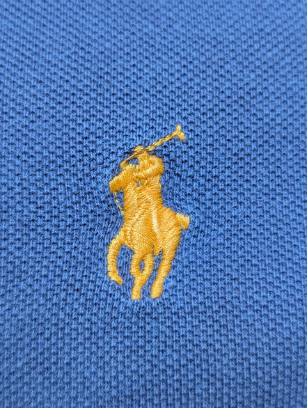 Polo manches courtes Polo Ralph Lauren XL violet logo orange Custom Fit