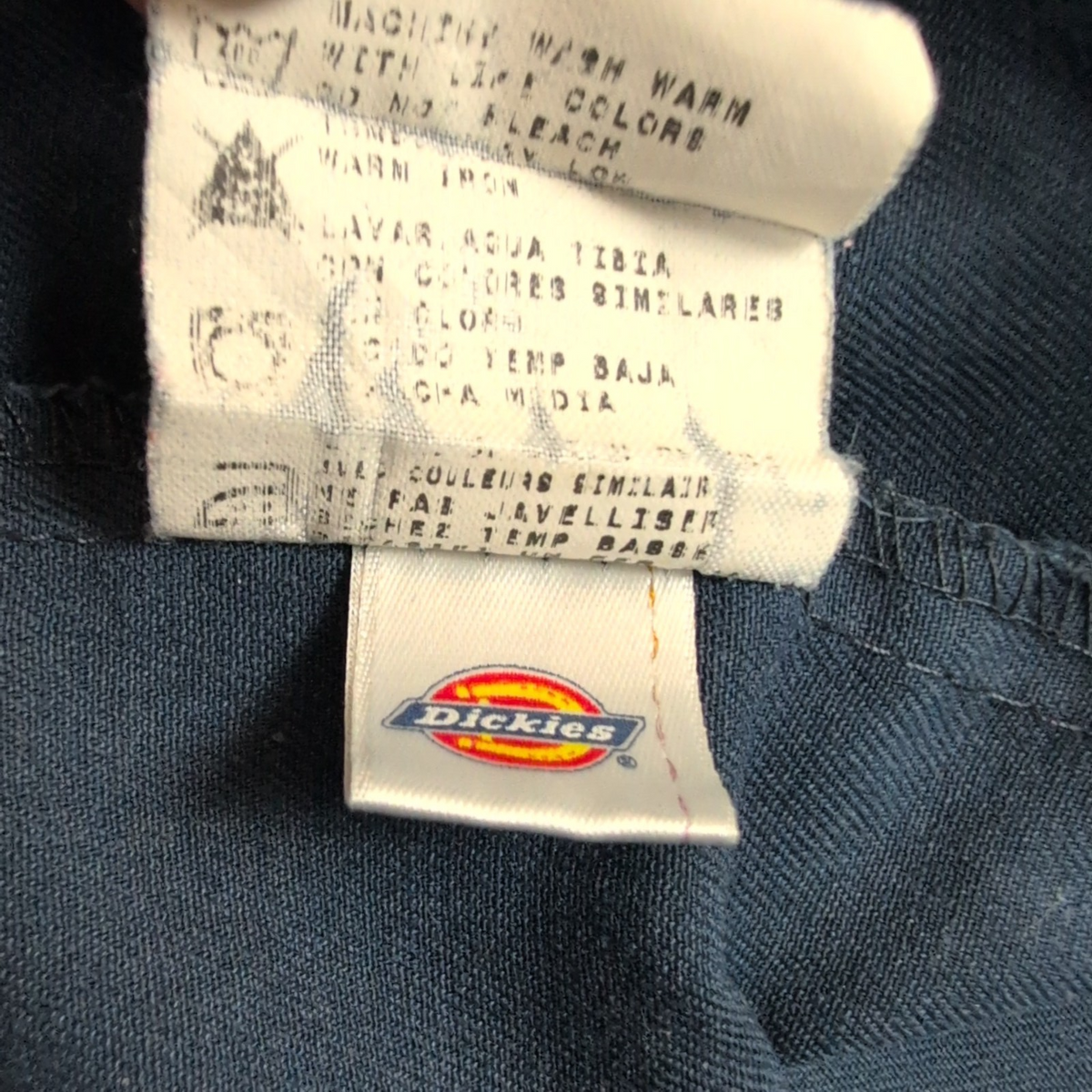 Chemise Dickies XL Made in Honduras Bleu Nuit Workwear Manches Courtes